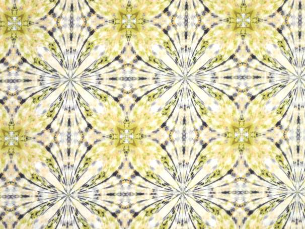 Baumwolle Stoff - Light Breeze - Kaleidoskop 2 - gelb,grau