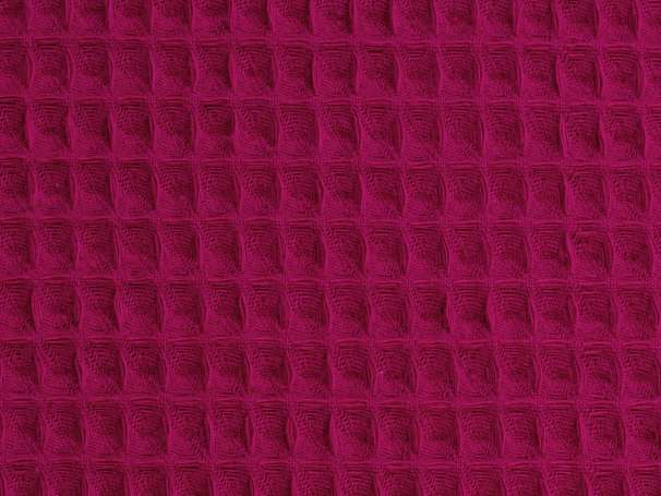 Waffelpiqué - dunkles pink