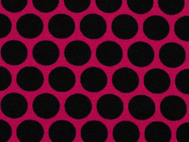 French Terry Stoff - Lots of Dots - Pink
