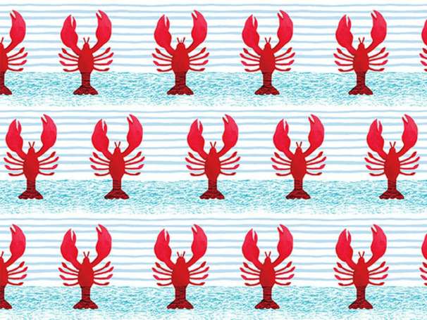 Baumwolle Stoff - Harbor Days - Lobsters