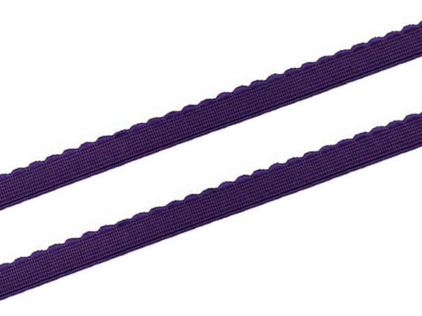 Gummiband - Bogenkante schmal - 12mm - violett