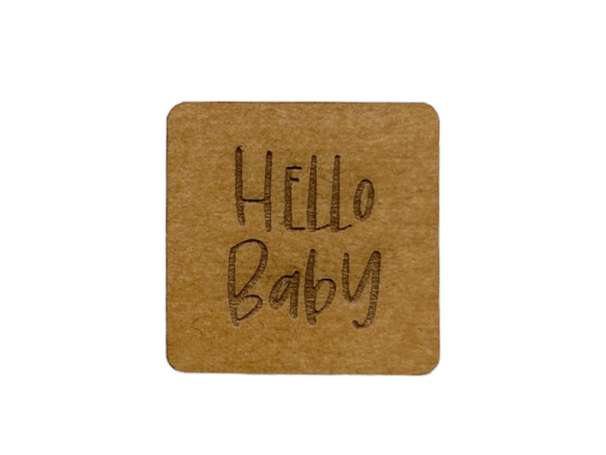 SnaPpap Label - Quadrat - Hello Baby
