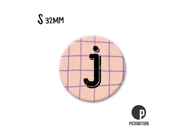 Magnet, Pickmotion - 32 mm - Buchstabe, J