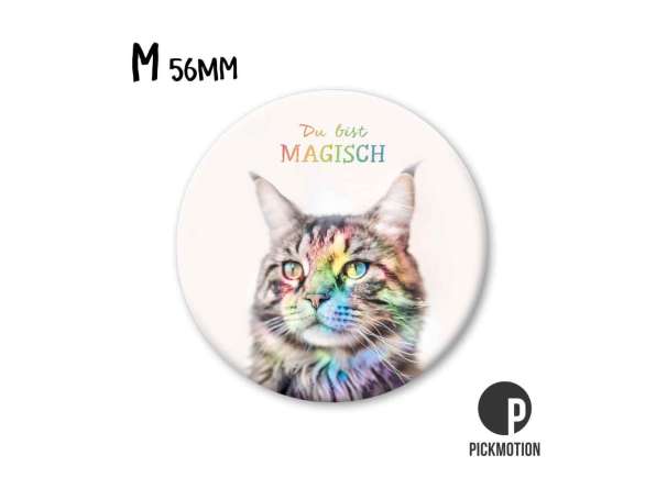 Magnet, Pickmotion - 56 mm - Du bist magisch, Katze