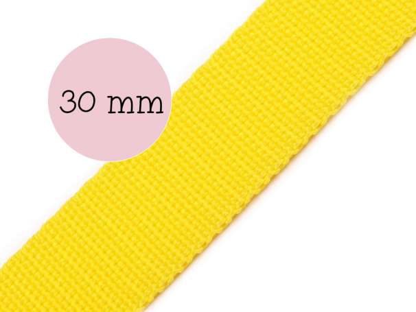 Gurtband - 30mm - gelb
