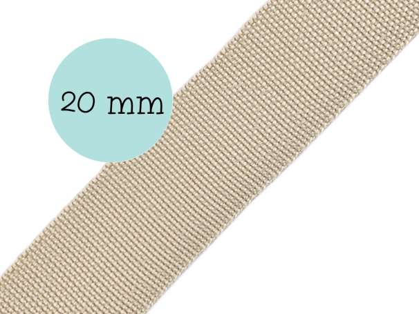 Gurtband - 20mm - beige