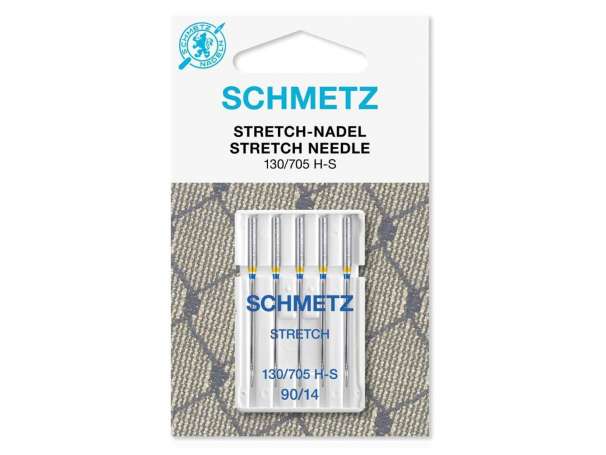 Schmetz - 5 Nähmaschinennadeln, Stretch-Nadel 130/705 H-S - NM 90/14