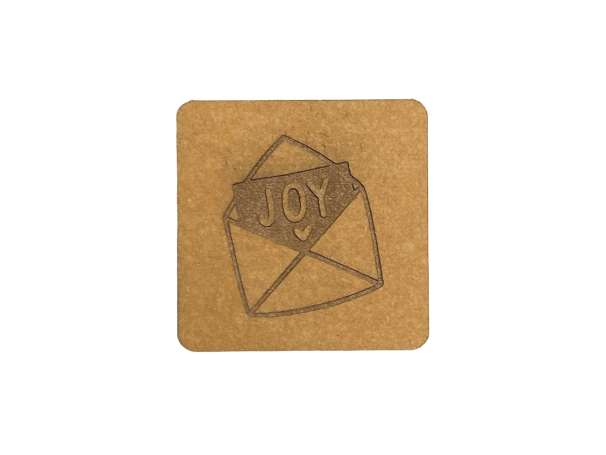 SnaPpap Label - Quadrat - Briefumschlag, JOY