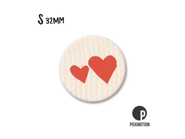 Magnet, Pickmotion - 32 mm - Two Hearts