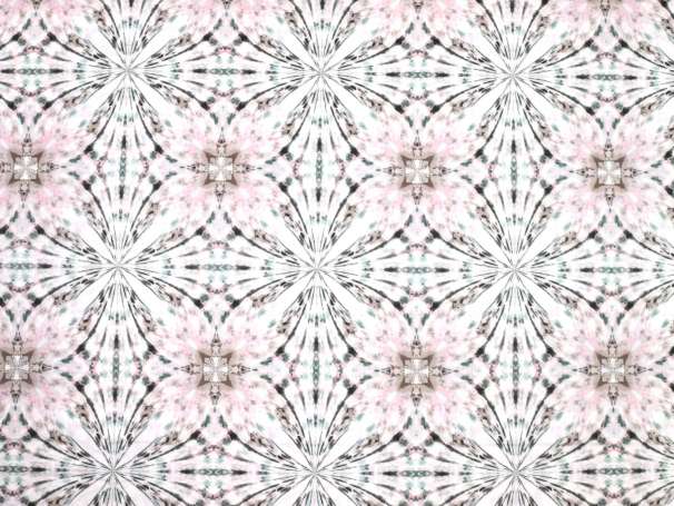 Baumwolle Stoff - Light Breeze - Kaleidoskop 2 - rosa/altmint