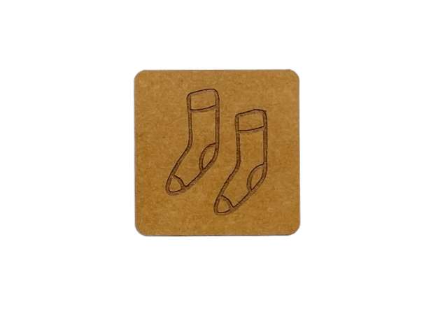 SnaPpap Label - Quadrat - Socken