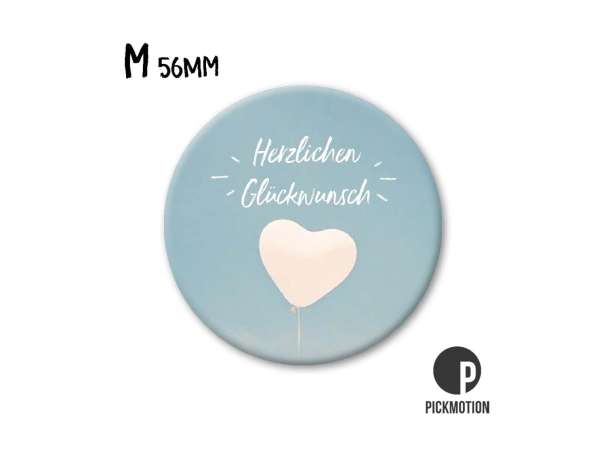 Magnet, Pickmotion - 56 mm - Herzlichen Glückwunsch