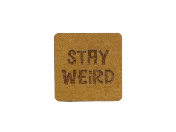 SnaPpap Label - Quadrat - Stay Weird