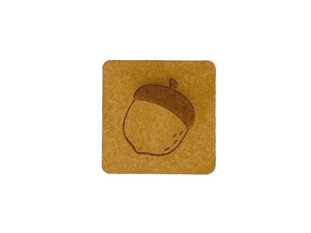 SnaPpap Label - Quadrat - Eichel