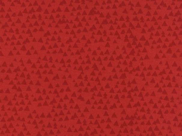 Baumwolle Stoff - Tonal Triangles Ruby