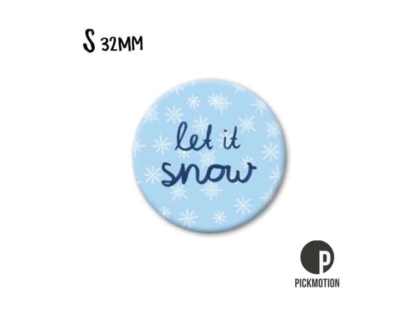 Magnet, Pickmotion - 32 mm - Let it Snow