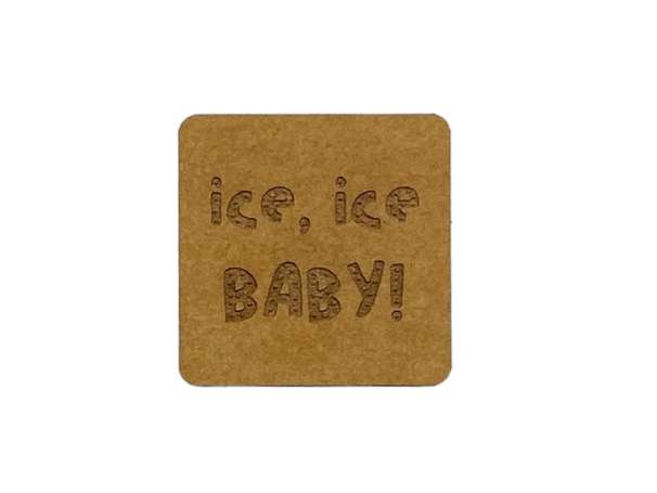 SnaPpap Label - Quadrat - ice, ice BABY!