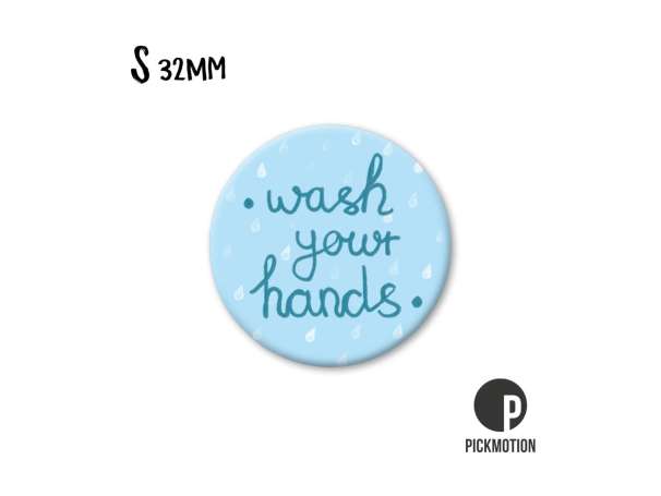 Magnet, Pickmotion - 32 mm - wash your hands