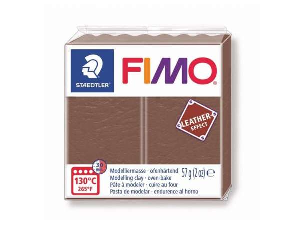 FIMO Leather-Effect Modelliermasse - nuss