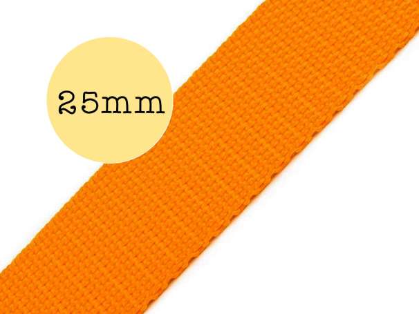 Gurtband - 25mm - orange