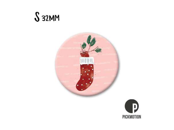 Magnet, Pickmotion - 32 mm - Christmas Sock
