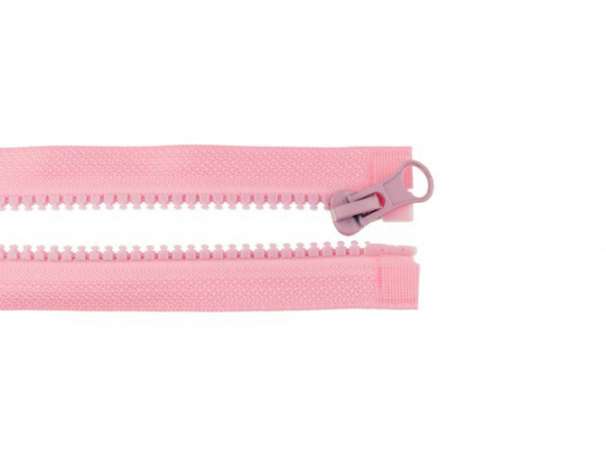 Teilbarer Reißverschluss - 80 cm - rosa