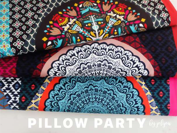Canvas Stoff - Pillow Party DIY Panel - VERSCHIEDENE FARBEN