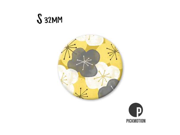 Magnet, Pickmotion - 32 mm - Vintage Flower