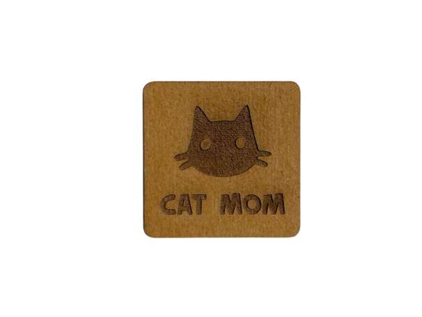 SnaPpap Label - Quadrat - Katze, CAT MOM