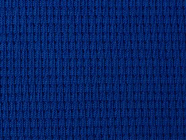 Strickstoff - Waffelstrick Oslo - königsblau