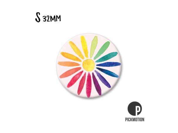 Magnet, Pickmotion - 32 mm - Rainbow Flower