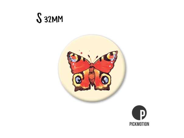 Magnet, Pickmotion - 32 mm - Red Butterfly