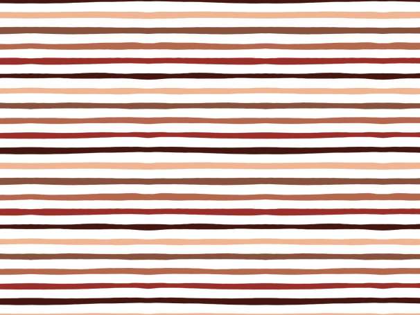 Jersey Stoff - Doodle Stripes - braun