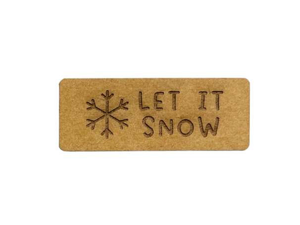 SnaPpap Label - Schneeflocke, Let it Snow