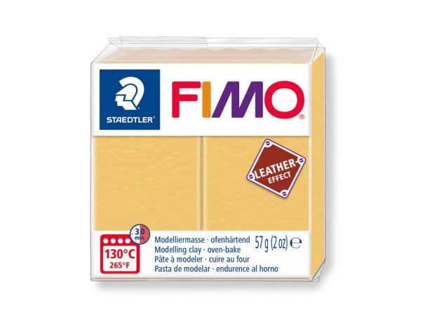 FIMO Leather-Effect Modelliermasse - ocker