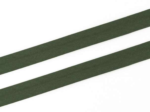 Schrägband Baumwolle - 20 mm - dunkelgrün