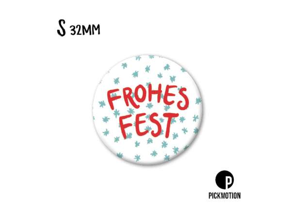 Magnet, Pickmotion - 32 mm - Frohes Fest