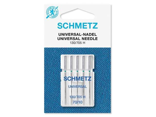 Schmetz - 5 Nähmaschinennadeln, Universal-Nadel 130/705 H - NM 70/10