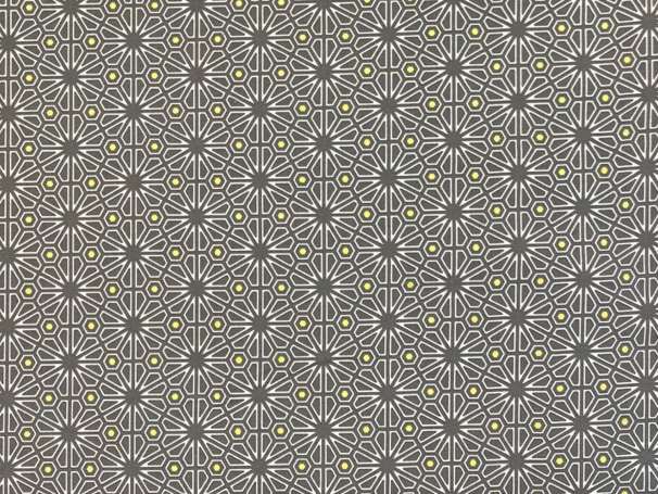 Baumwolle Stoff - Natural Beauty - Grafische Blumen, grau