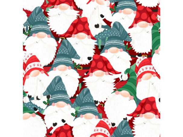 Baumwolle Stoff - I'll be Gnome Christmas