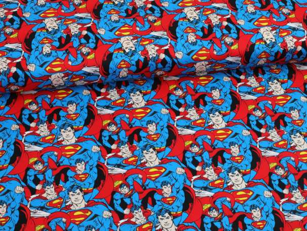 Baumwolle Stoff - Superman - crowd