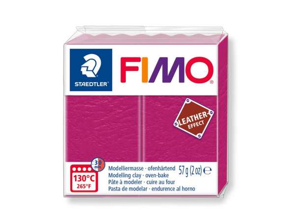 FIMO Leather-Effect Modelliermasse - beere