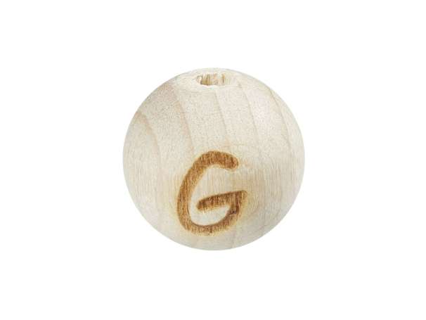 Schnulli Holz Buchstaben Kugel 12mm - G