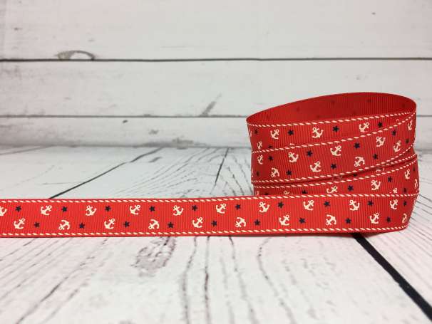 Ripsband rot - Anker breit