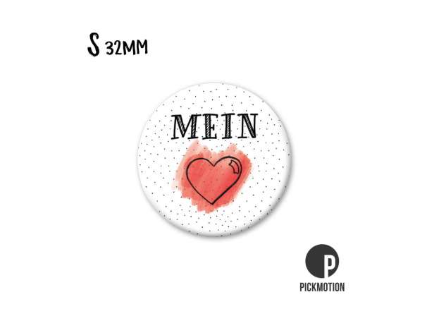 Magnet, Pickmotion - 32 mm - Mein Herz