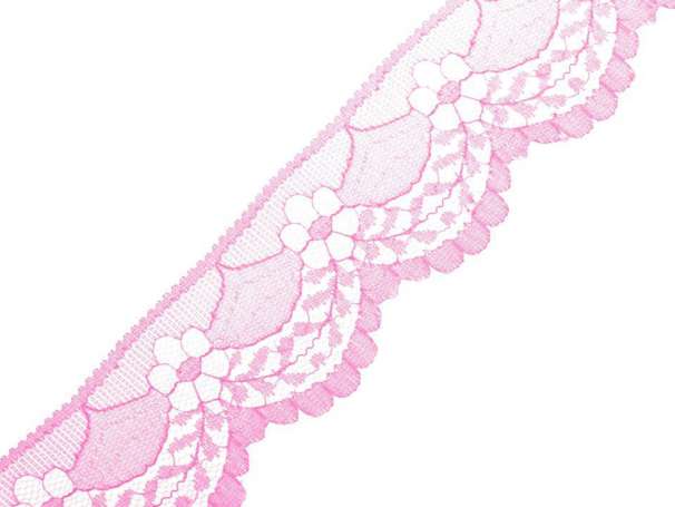 Synthetische Spitze Blumenbogen - 40mm - rosa