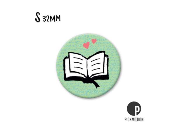 Magnet, Pickmotion - 32 mm - Book Love