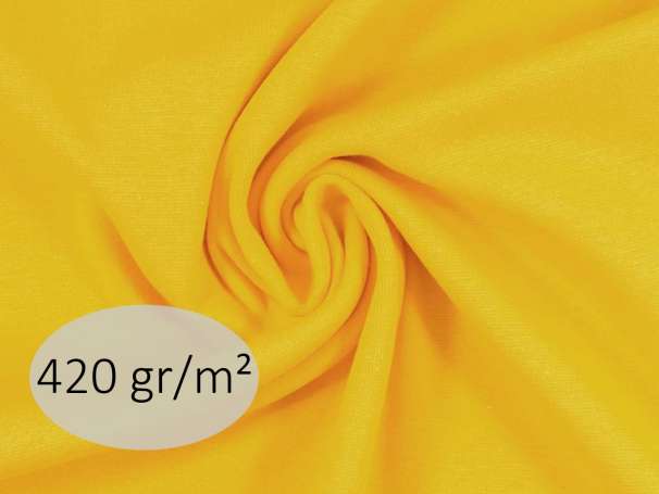 Bündchenstoff - ANTJE 420 gr. - gelb