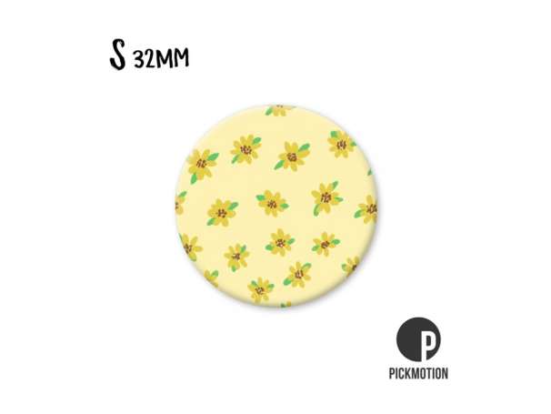 Magnet, Pickmotion - 32 mm - Yellow Flowers