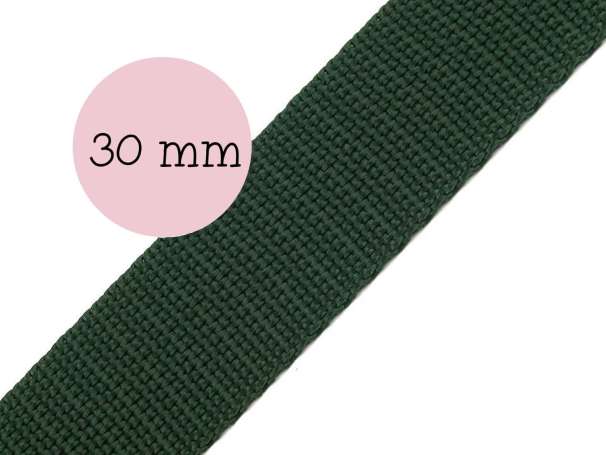 Gurtband - 30mm - dunkelgrün